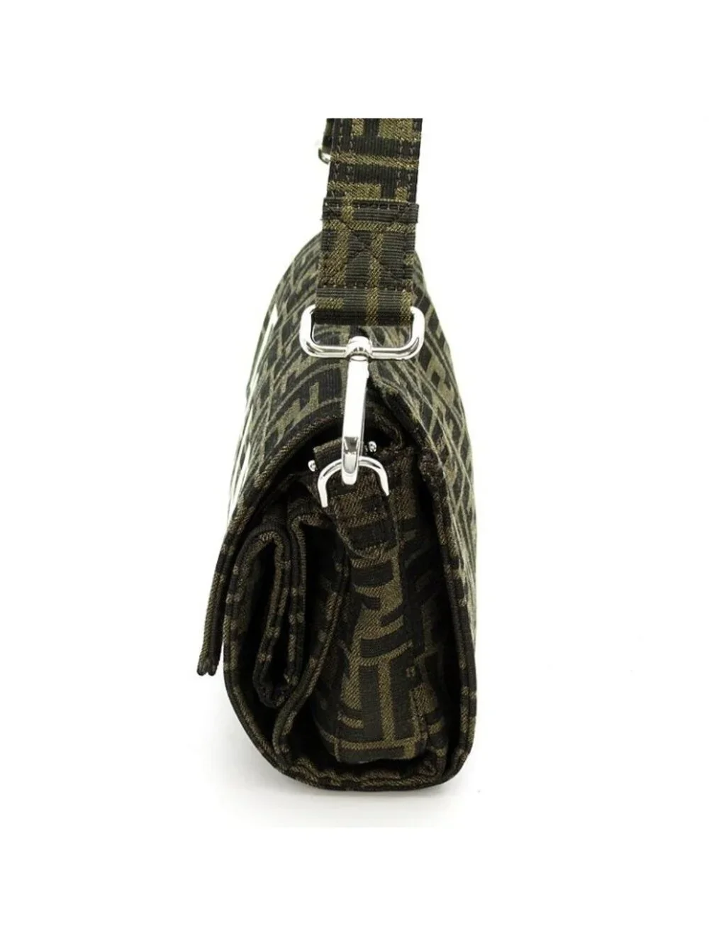 Fendi Fragment Zucca Fall Double 2-Way Canvas Leather Tote